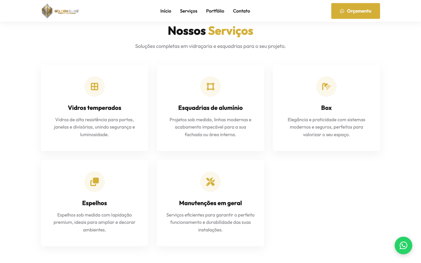 2. Vitrine de Produtos e Soluções Instaladas